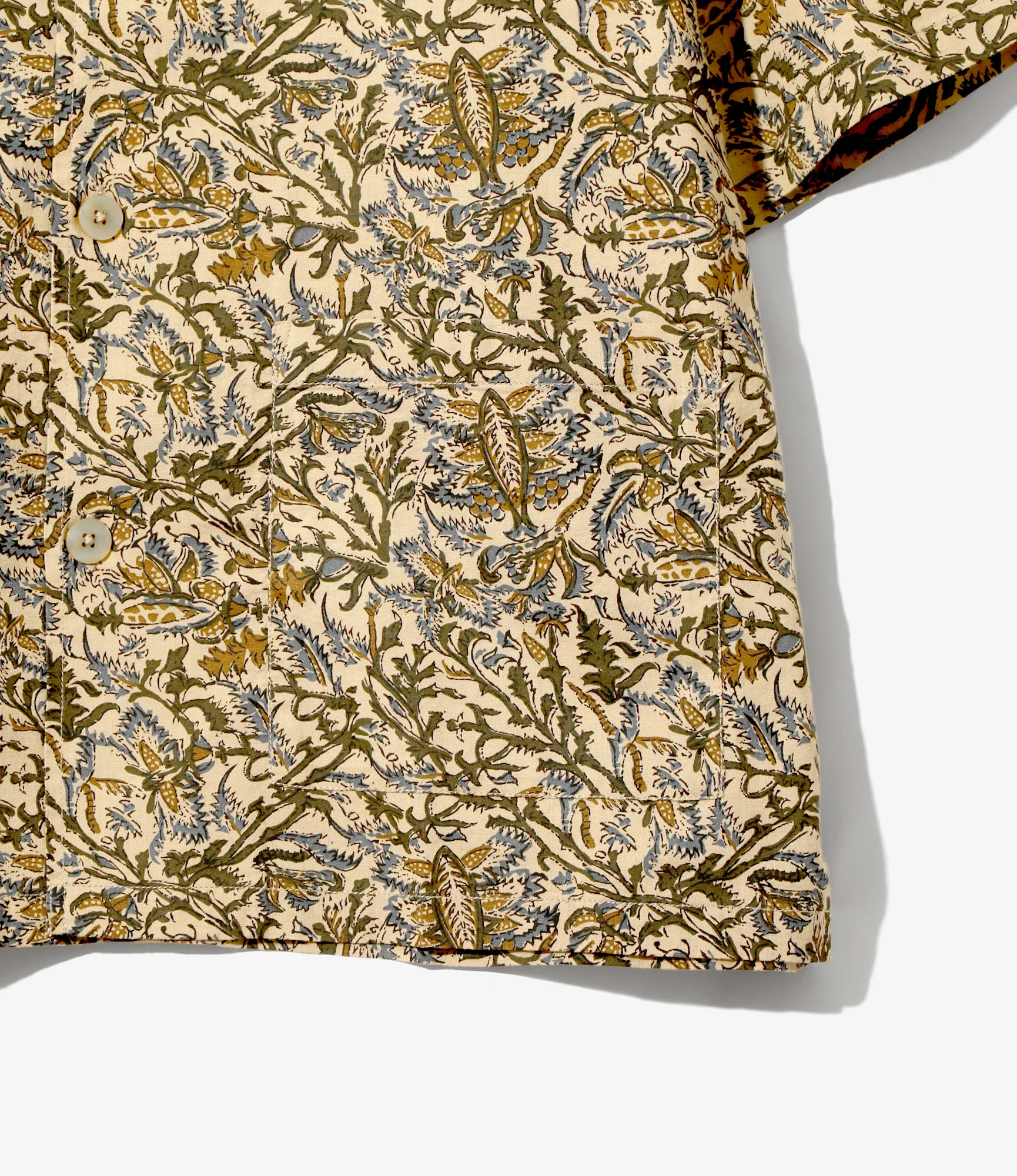Cabana Shirt - Blue - Batik Printed - Image 2
