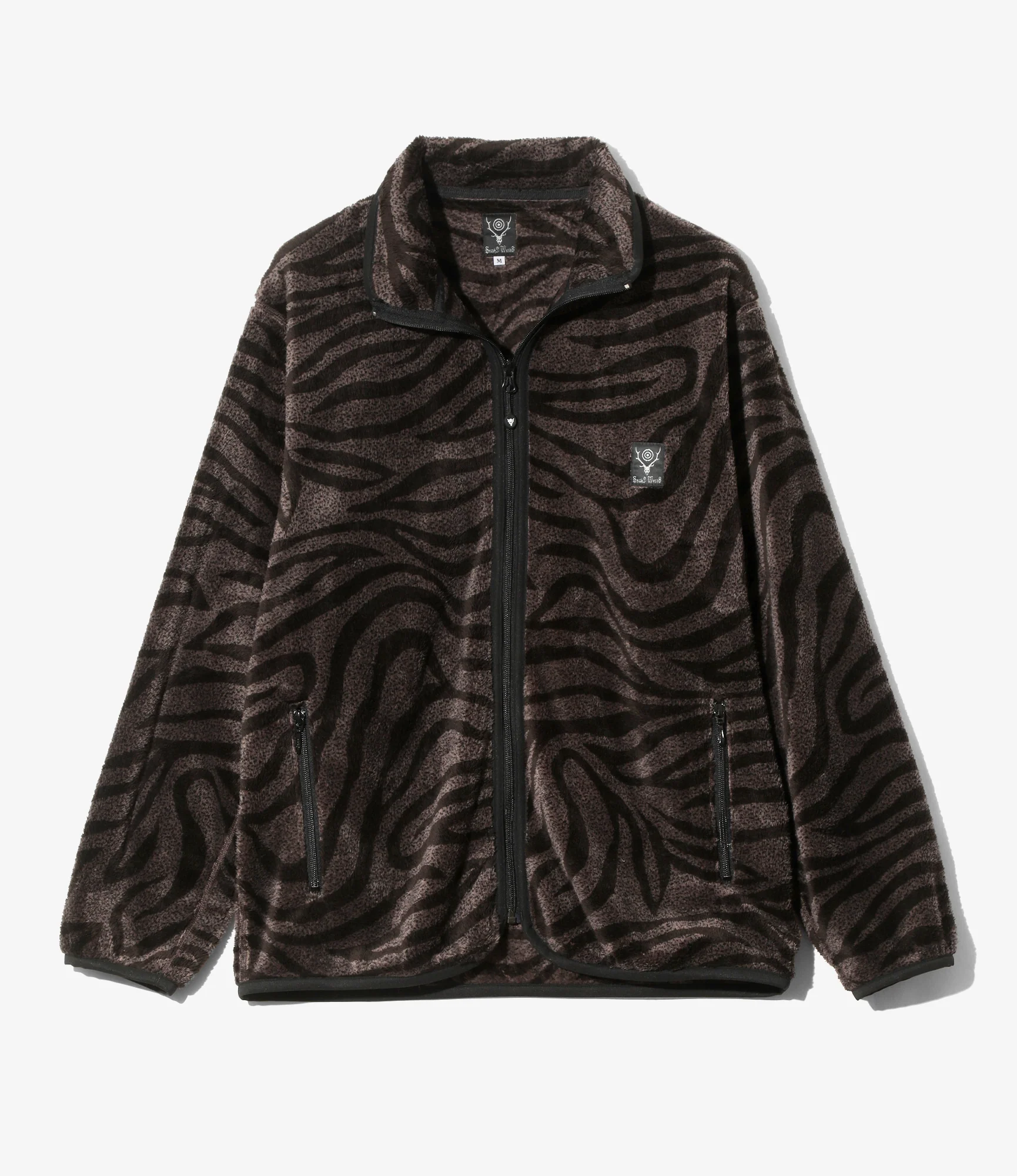 Piping Jacket - Mocha - Poly Fleece / Printed