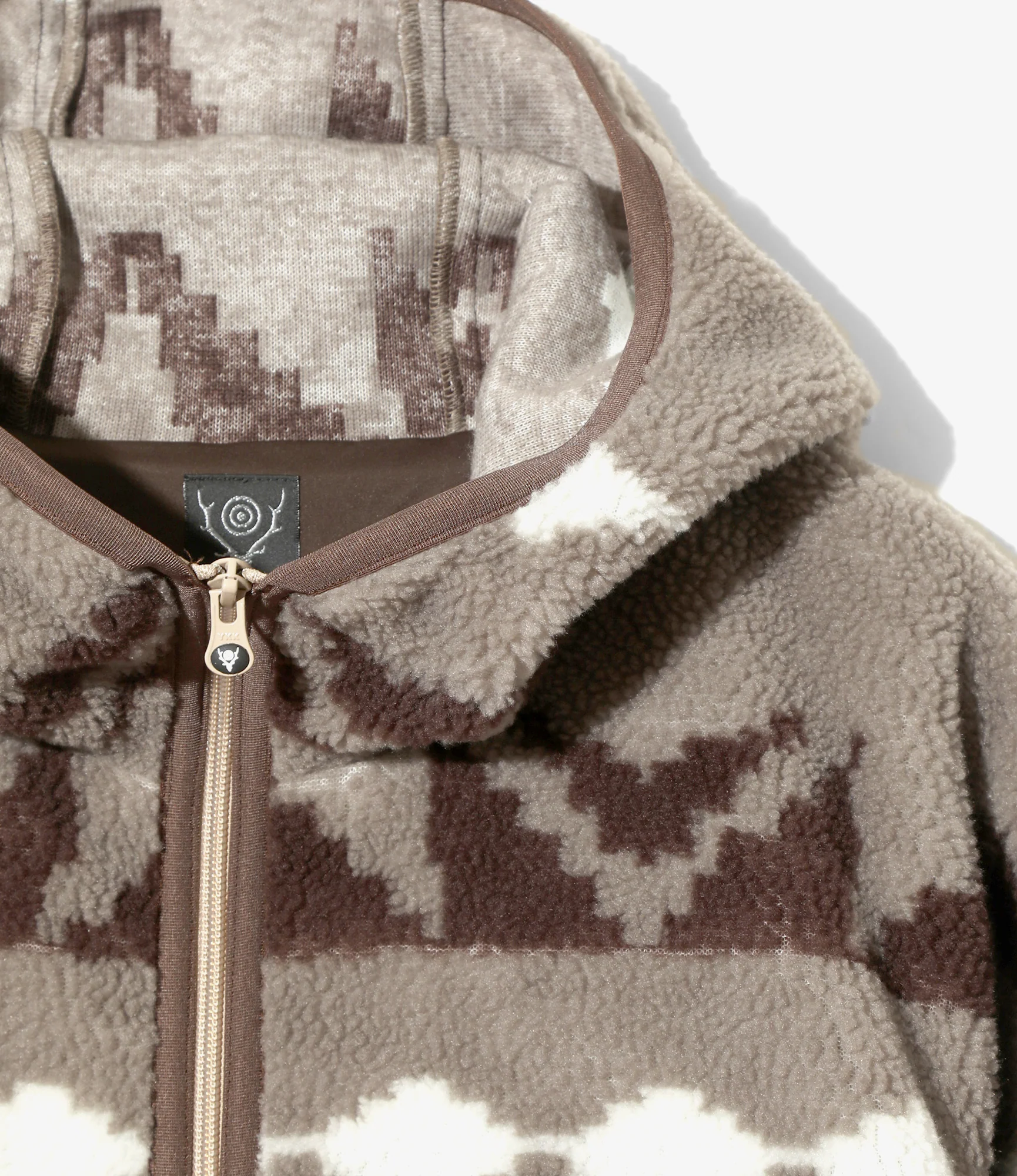 Piping Parka - Beige - Poly Boa Jq. - Image 2