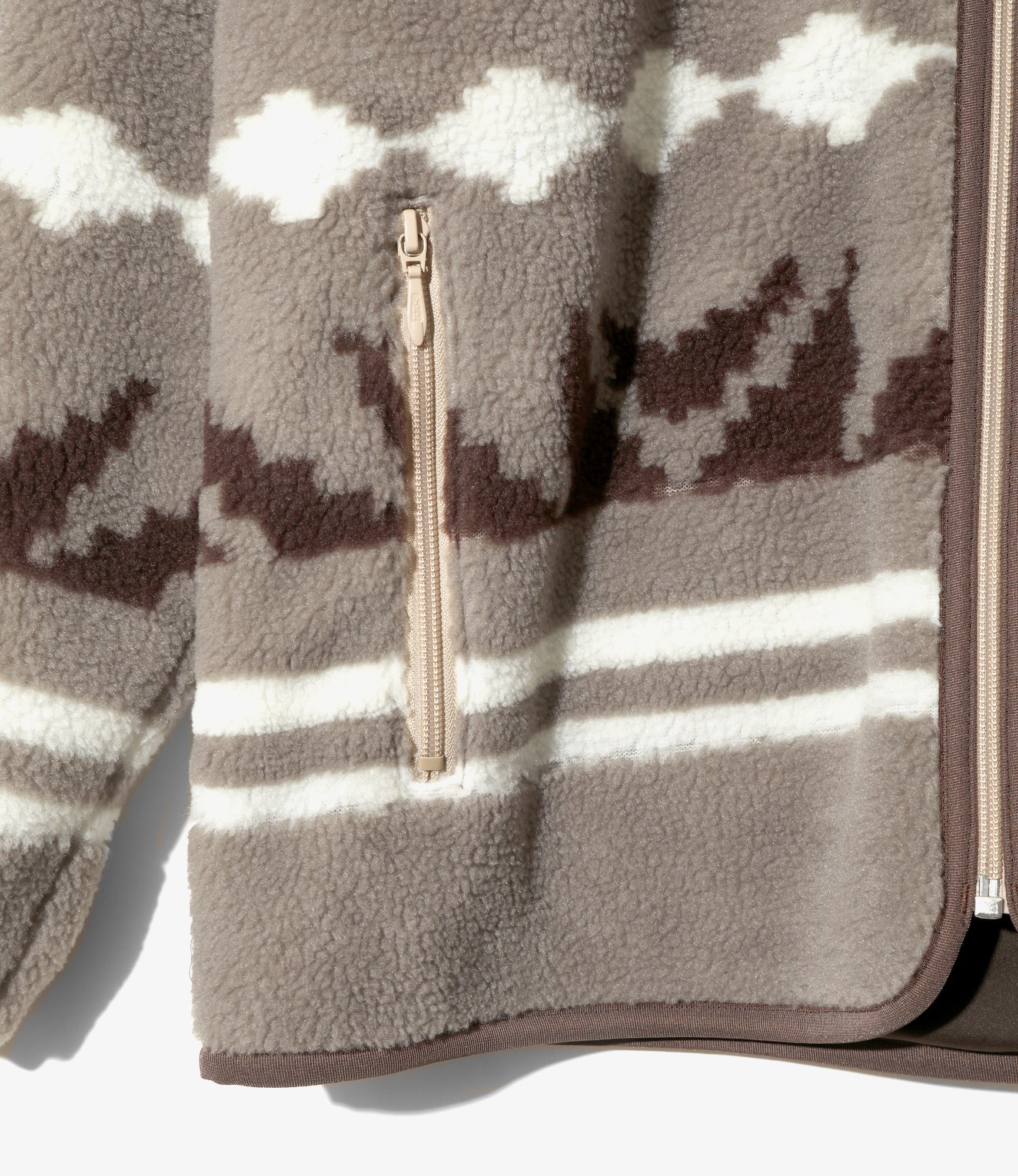 Piping Parka - Beige - Poly Boa Jq. - Image 3