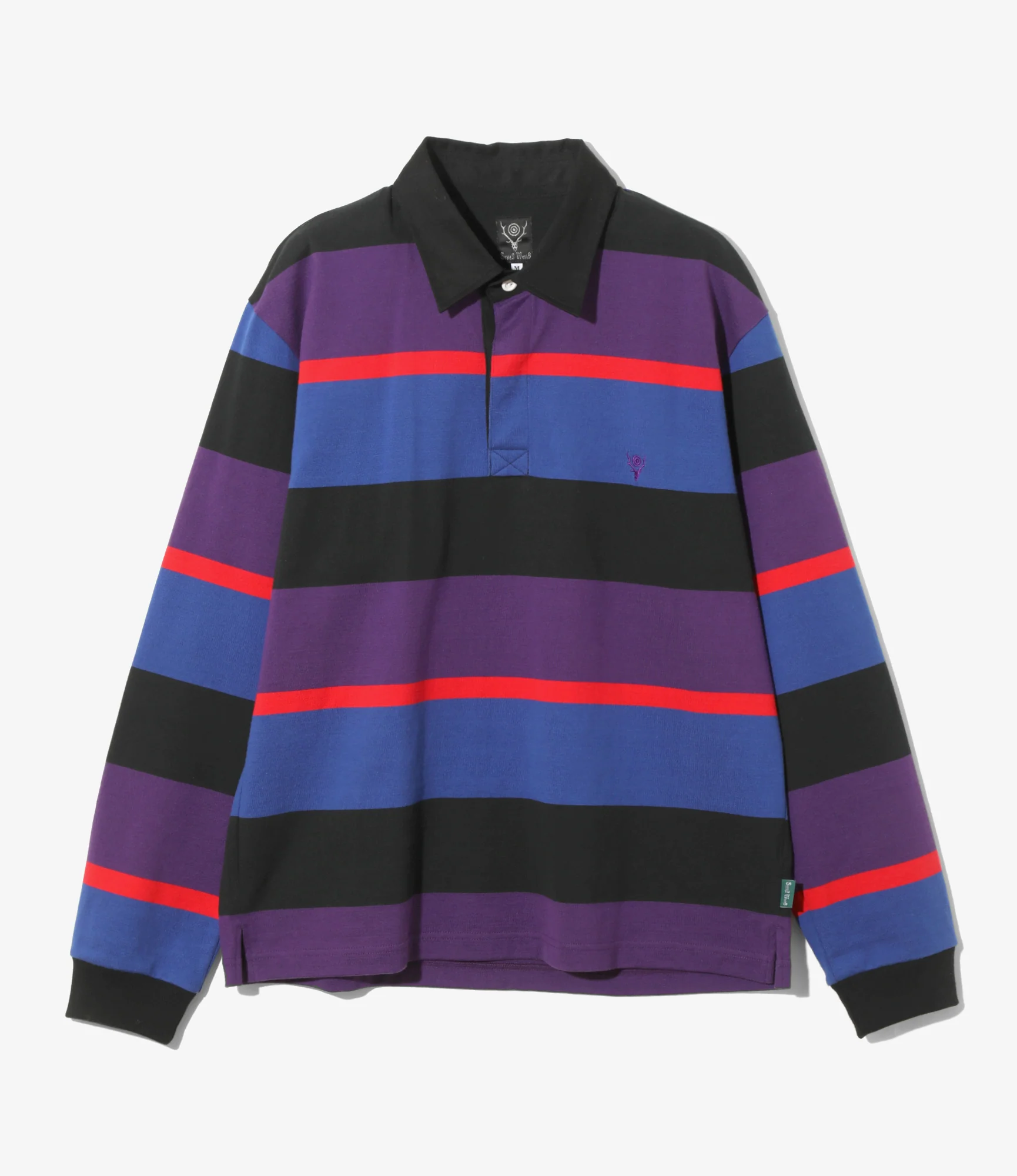 Rugger Shirt - Purple - Cotton Plainstitch