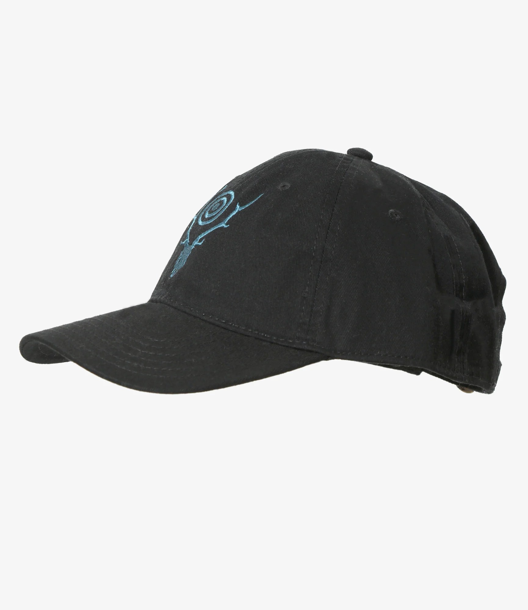 Strap Back Cap - Black - S&T Emb. - Image 2