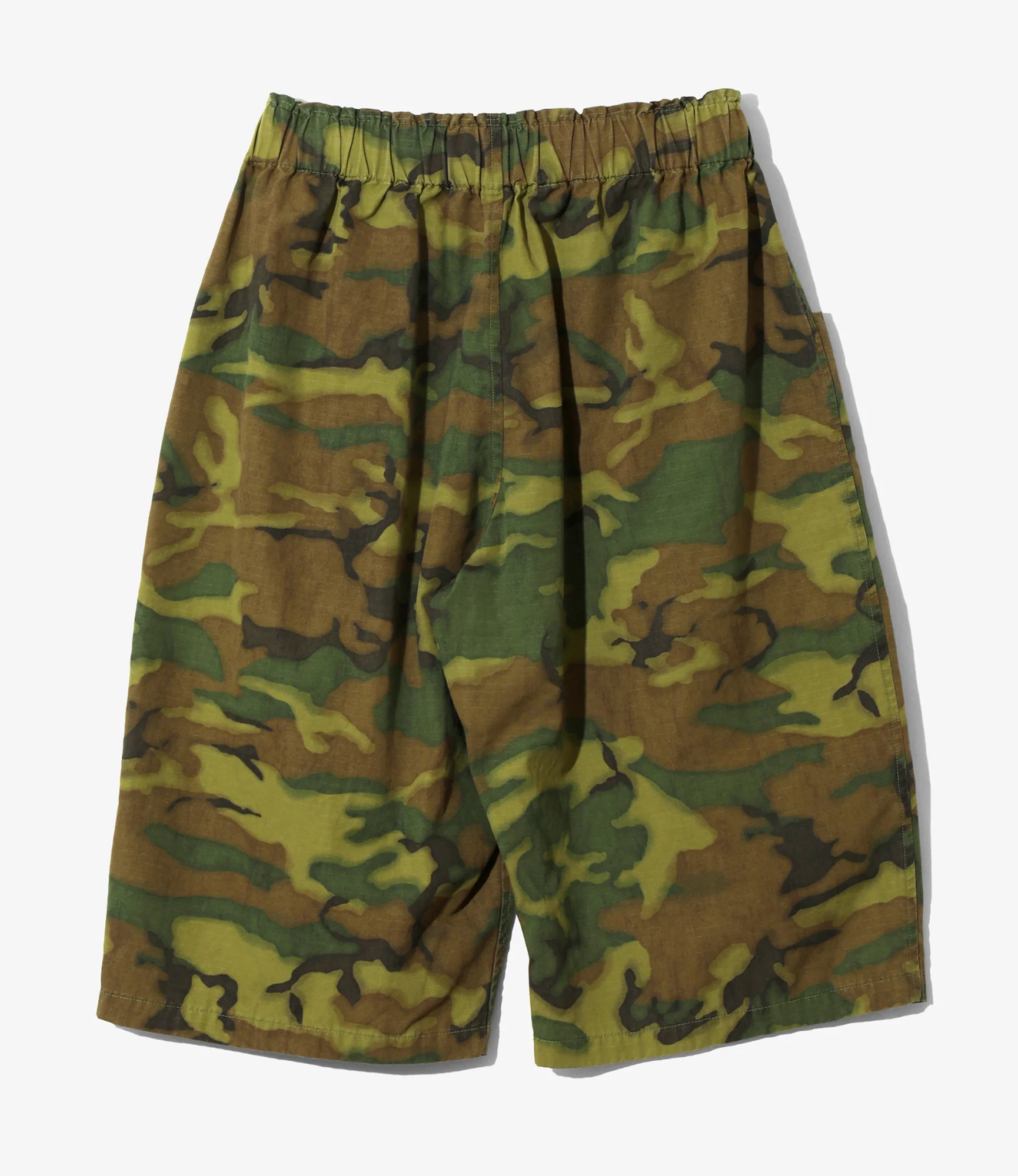 Women's Army String Cropped Pant - Green - Cotton Ripstop / Camo - Image 4
