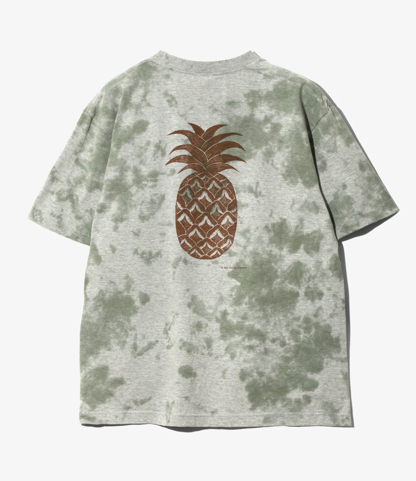 South2 West8 x F.KITAMURA S/S Tee - Green - C/PE Jersey / Pineapple - Image 3