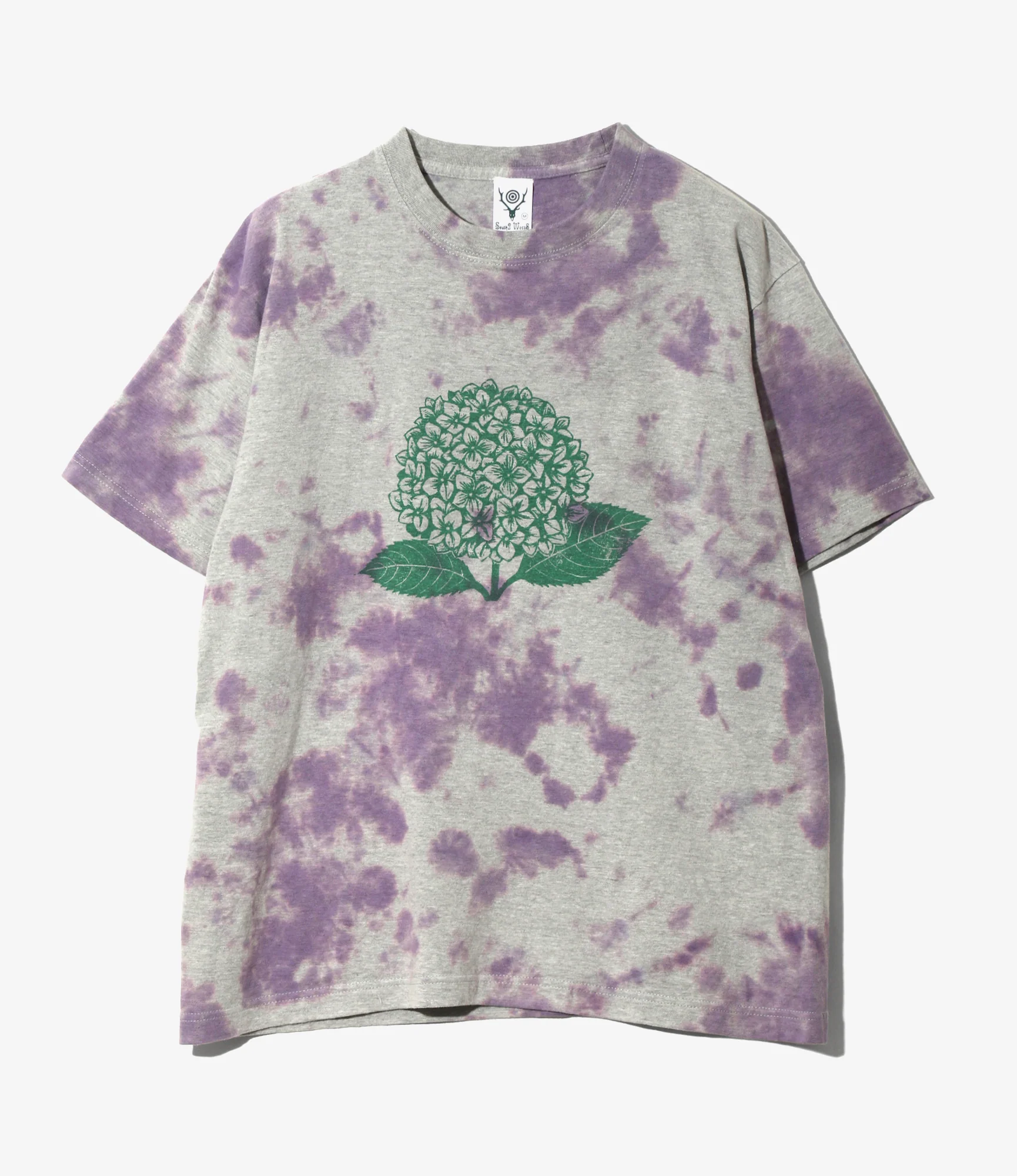 South2 West8 x F.KITAMURA S/S Tee - Purple - C/PE Jersey / Hydrangea