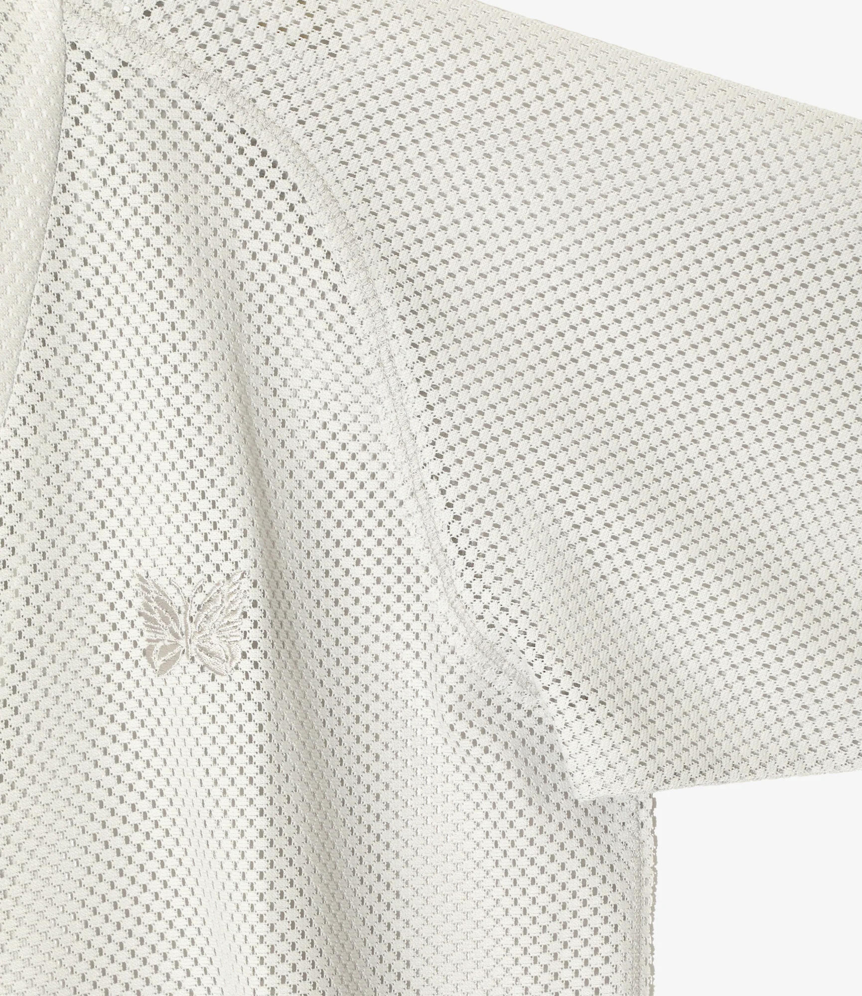 V-Neck Cardigan - Lt. Grey - Raschel Lace - Image 3