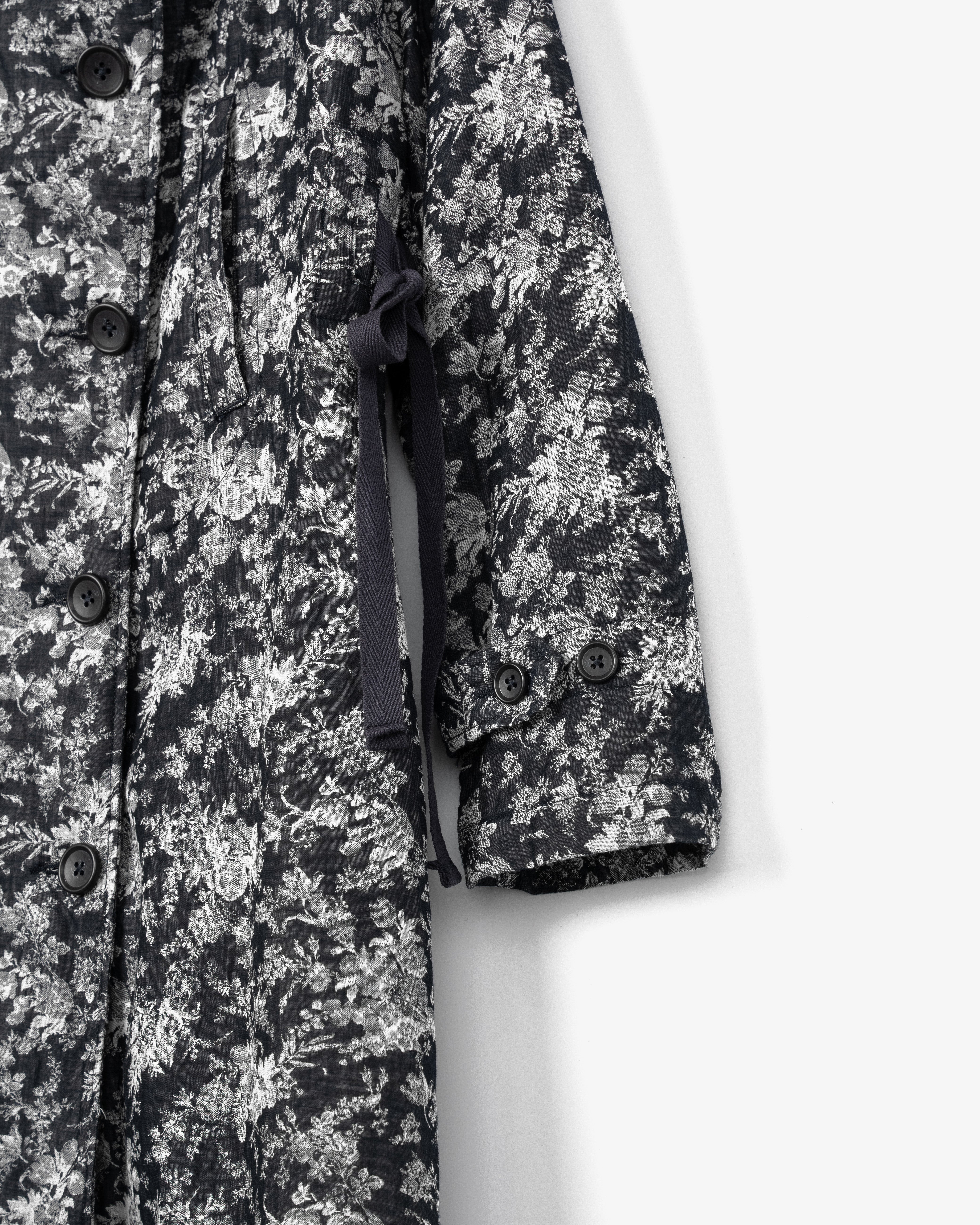 Women's Pea Dress - Navy Floral Jq. Cotton - Image 6